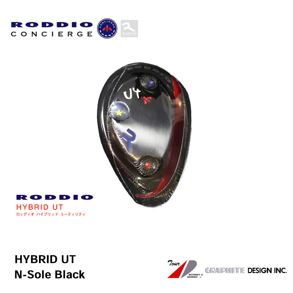 RODDIO ロッディオ HYBRID UT ユーティリティ N-SOLE ブラック《 シャフト：グラファイトデザイン 》