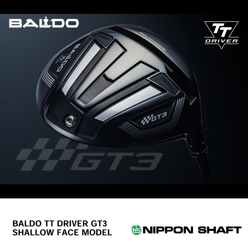 BALDO バルド TT DRIVER GT3 SHALLOW FACE MODEL ドライバー （2024年モデル）《 シャフト：日本シャフト 》