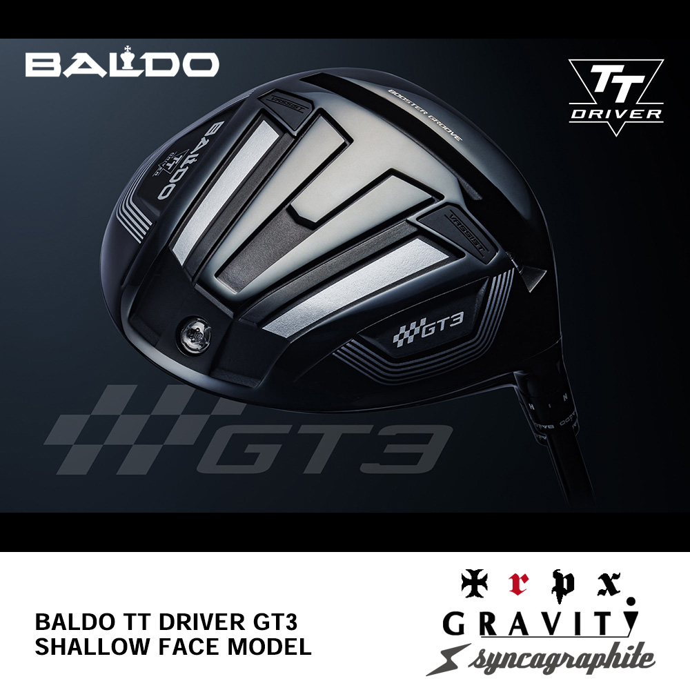 BALDO バルド TT DRIVER GT3 SHALLOW FACE MODEL ドライバー （2024年モデル）《 シャフト：トリプルエックス・グラビティゴルフ・シンカグラファイト 》