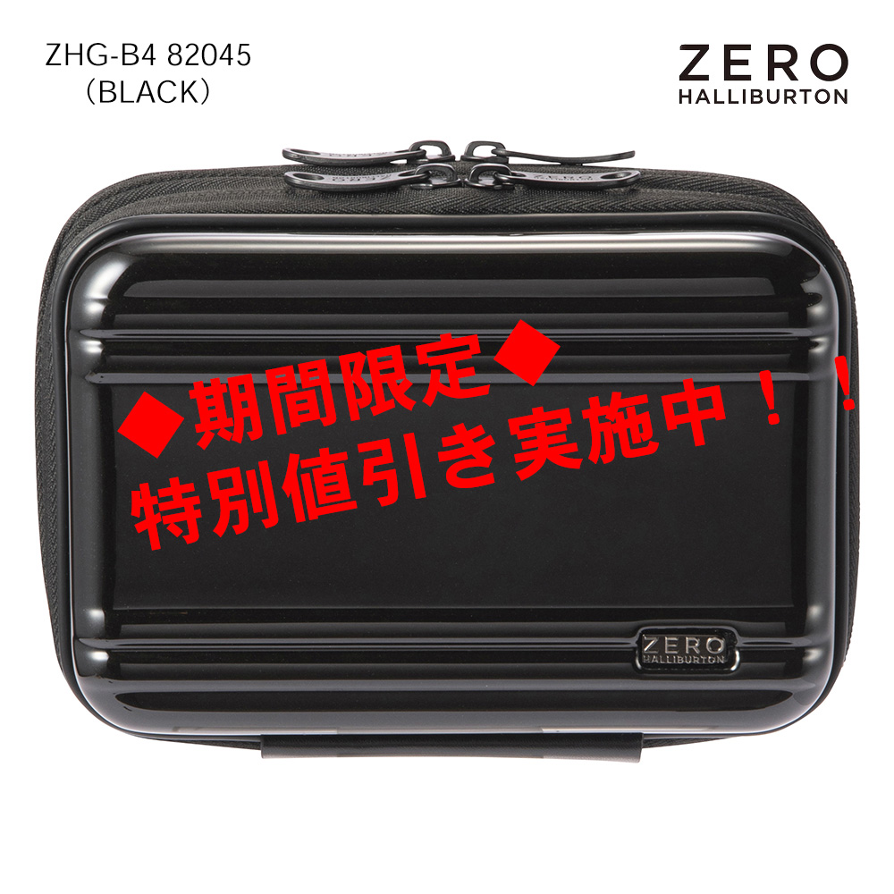 ZERO HALLIBURTON ゼロハリバートン Polycarbonate Golf pouch ZHG-B4 82045（BLACK）
