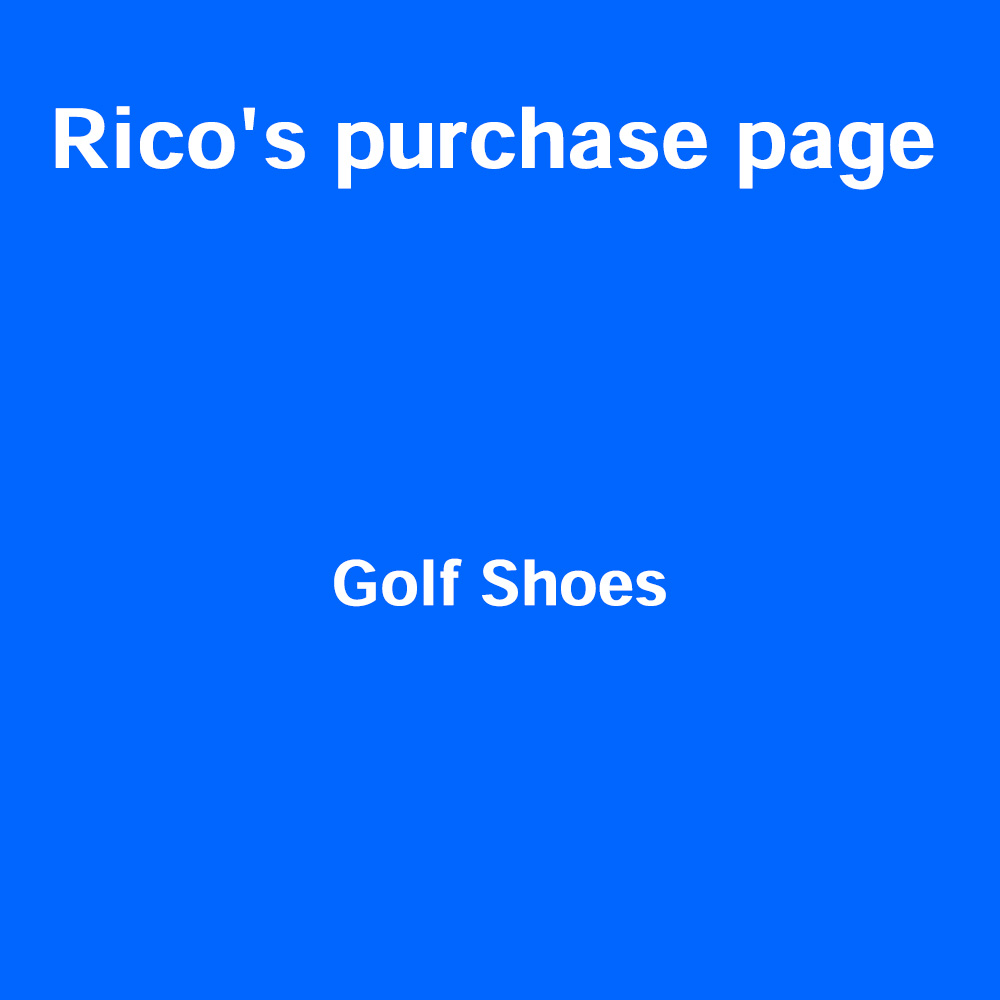 Rico's pirchase page Golf Shoes