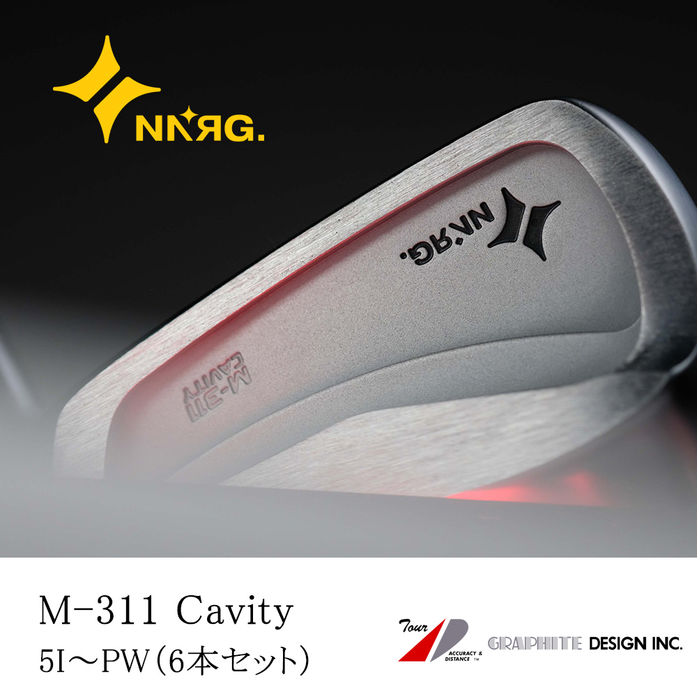 New Energy Golf ニューエナジーゴルフ M-311 Cavity アイアン #5～PW（6本セット）《 シャフト：グラファイトデザイン 》
