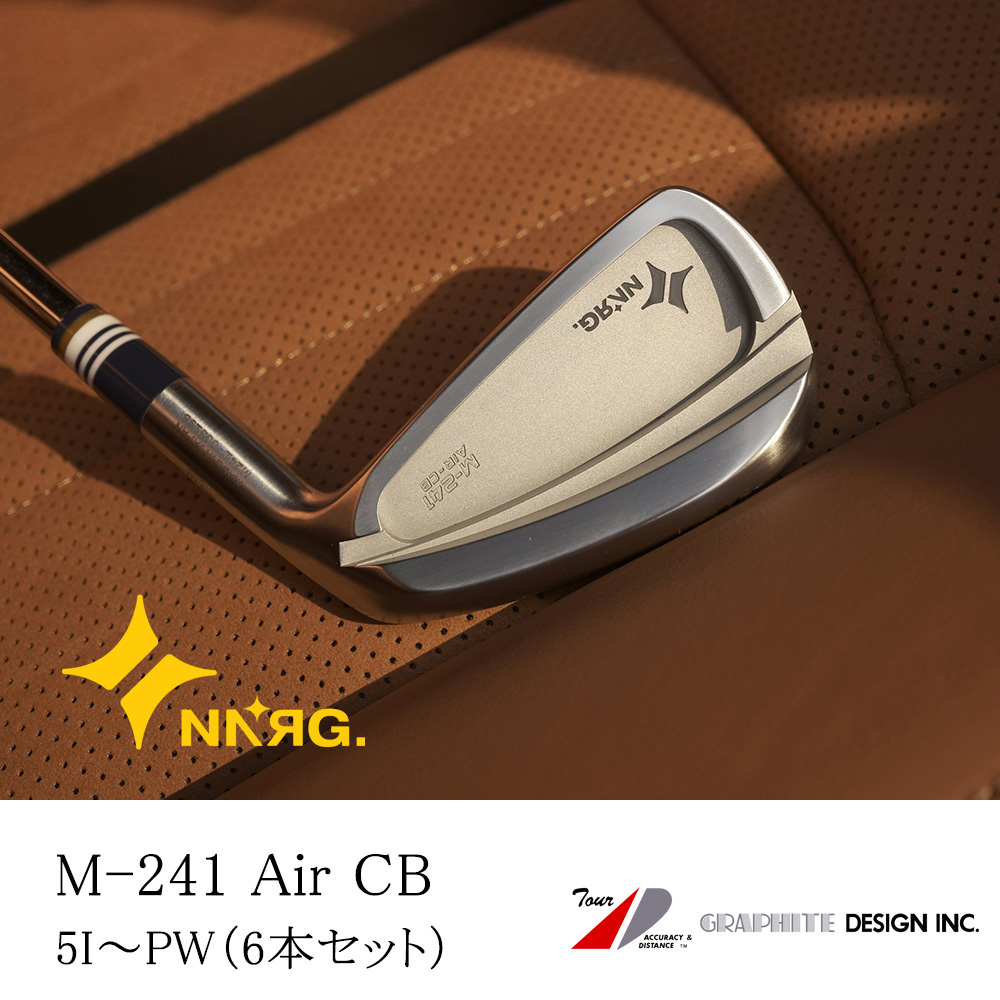New Energy Golf ニューエナジーゴルフ M-241 Air CB アイアン #5～PW（6本セット）《 シャフト：グラファイトデザイン 》