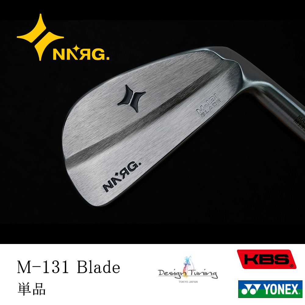 New Energy Golf ニューエナジーゴルフ M-131 Blade アイアン 単品（#4）《 シャフト：デザインチューニング・KBSシャフト・ヨネックス 》