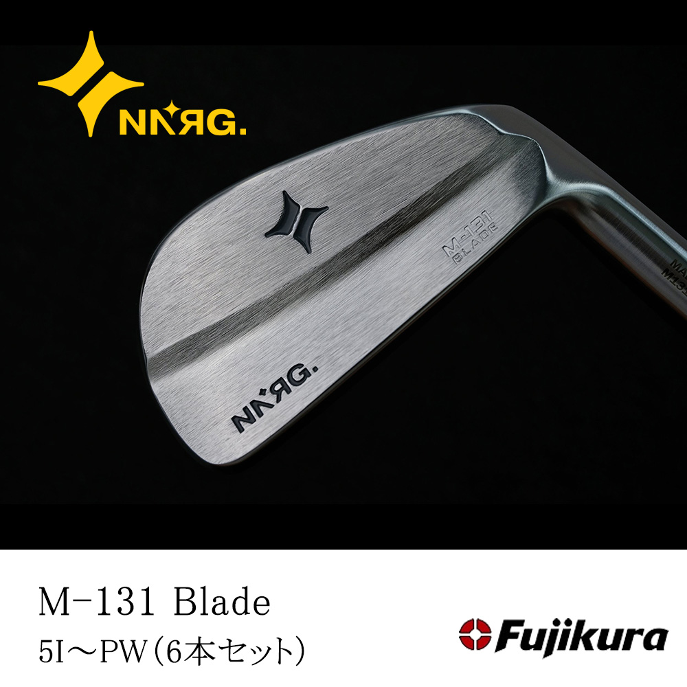 New Energy Golf ニューエナジーゴルフ M-131 Blade アイアン #5～PW（6本セット）《 シャフト：フジクラシャフト 》