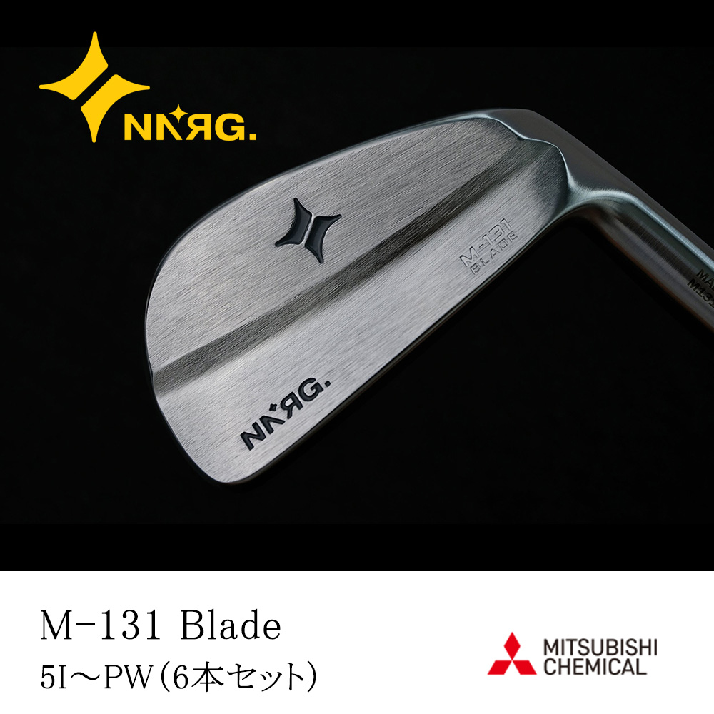 New Energy Golf ニューエナジーゴルフ M-131 Blade アイアン #5～PW（6本セット）《 シャフト：三菱ケミカル 》