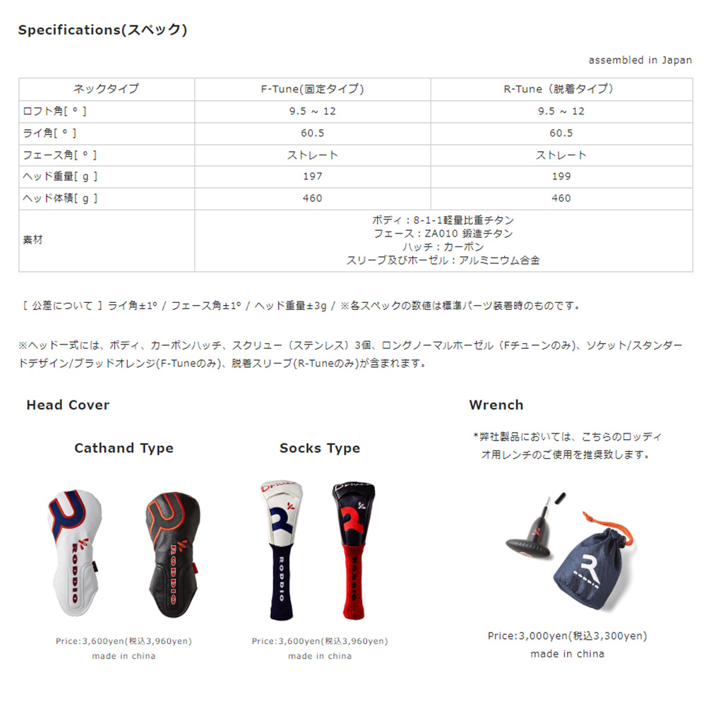 売り純正品 ロッディオ S-design ドライバーヘッド | elgalleditor.com