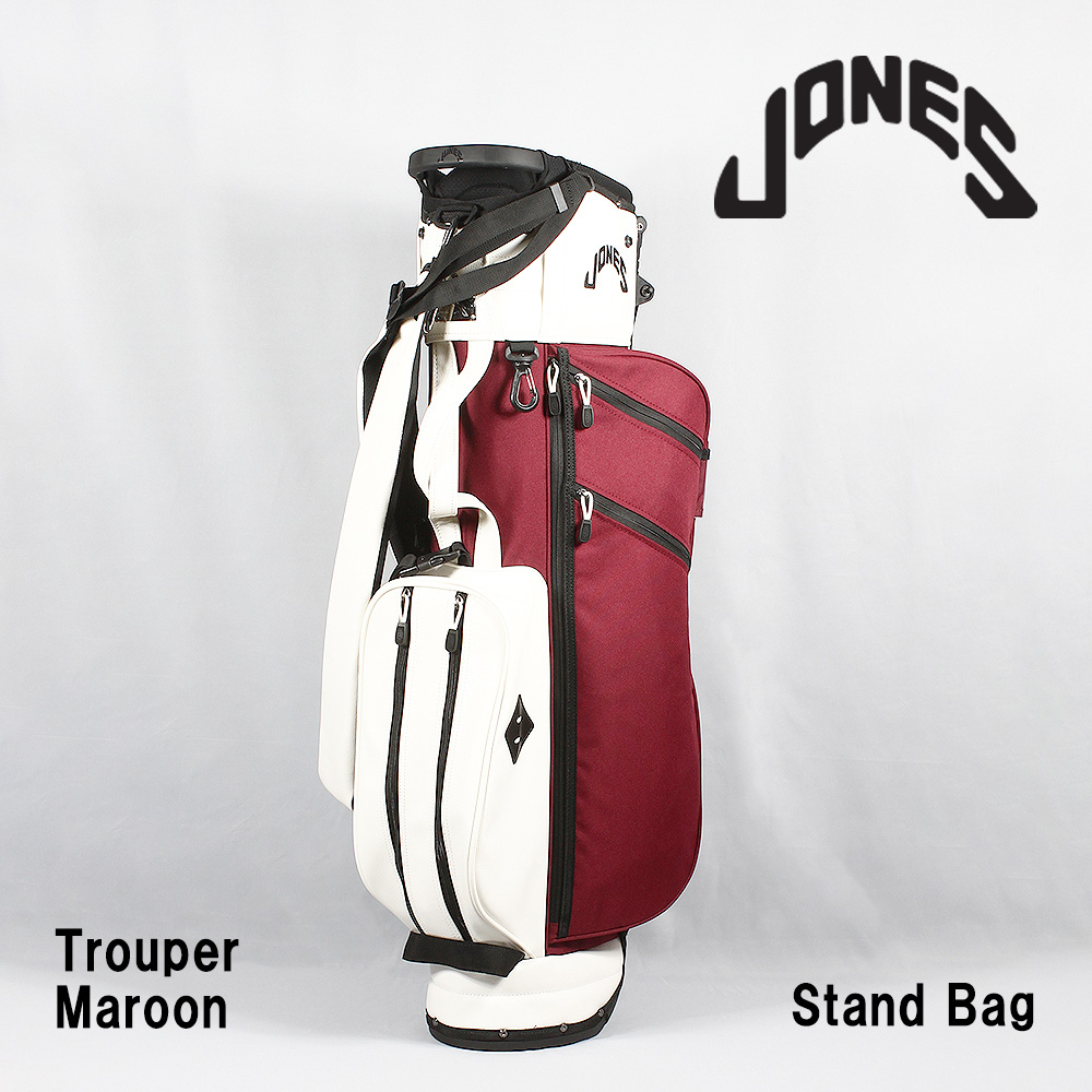 JONES ジョーンズ Stand Bag スタンドバッグ Trouper Maroon