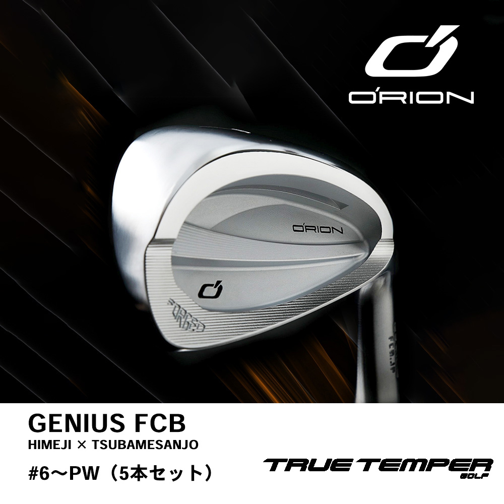 ORION オライオン GENIUS FCB アイアン ＃６～PW（５本セット）《 シャフト：トゥルーテンパー 》