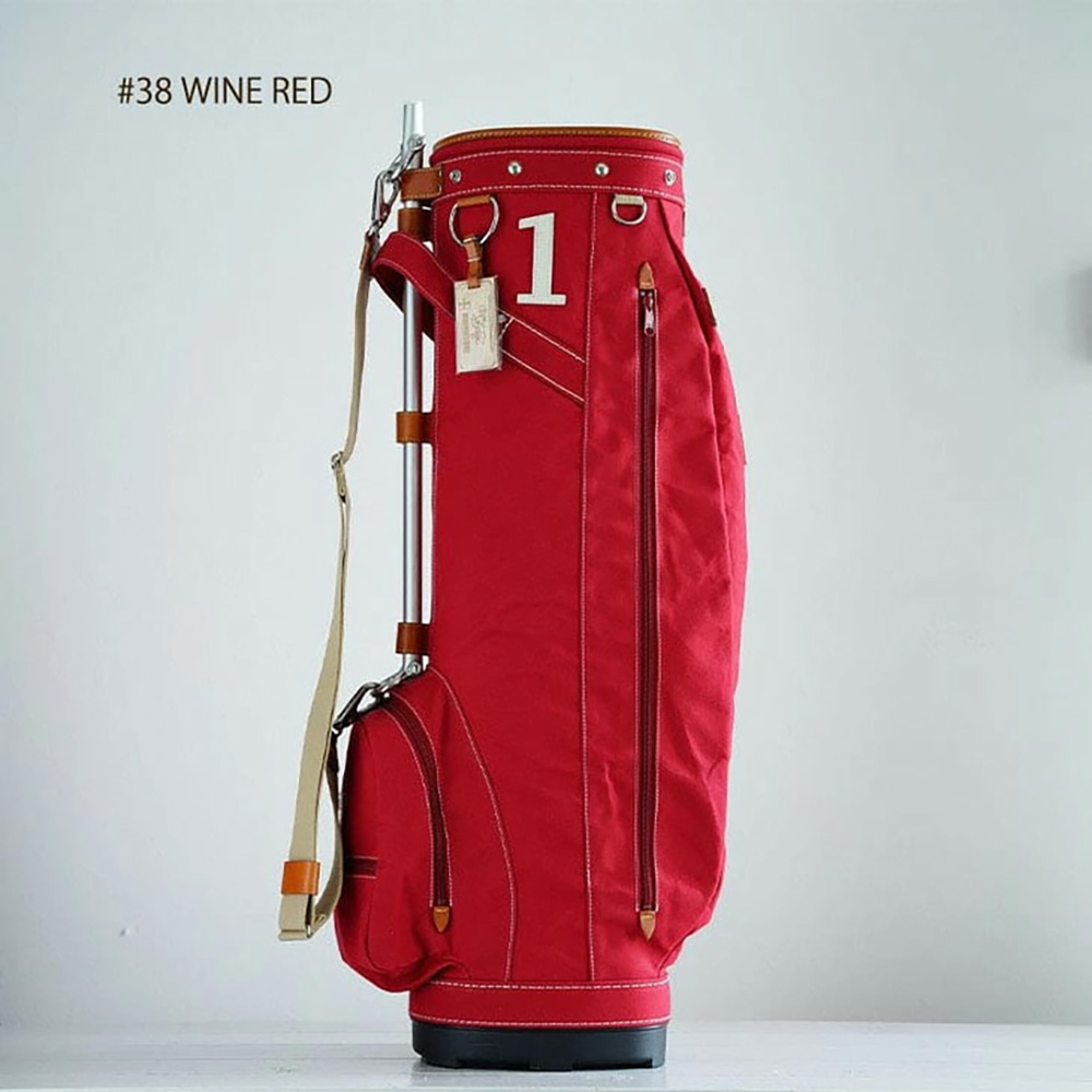 木の庄帆布 KHG22-CPB01W Wine Red(ワインレッド) カートバッグ パイプキャディバッグ 2021年秋冬モデル KinoshoTRANSIT