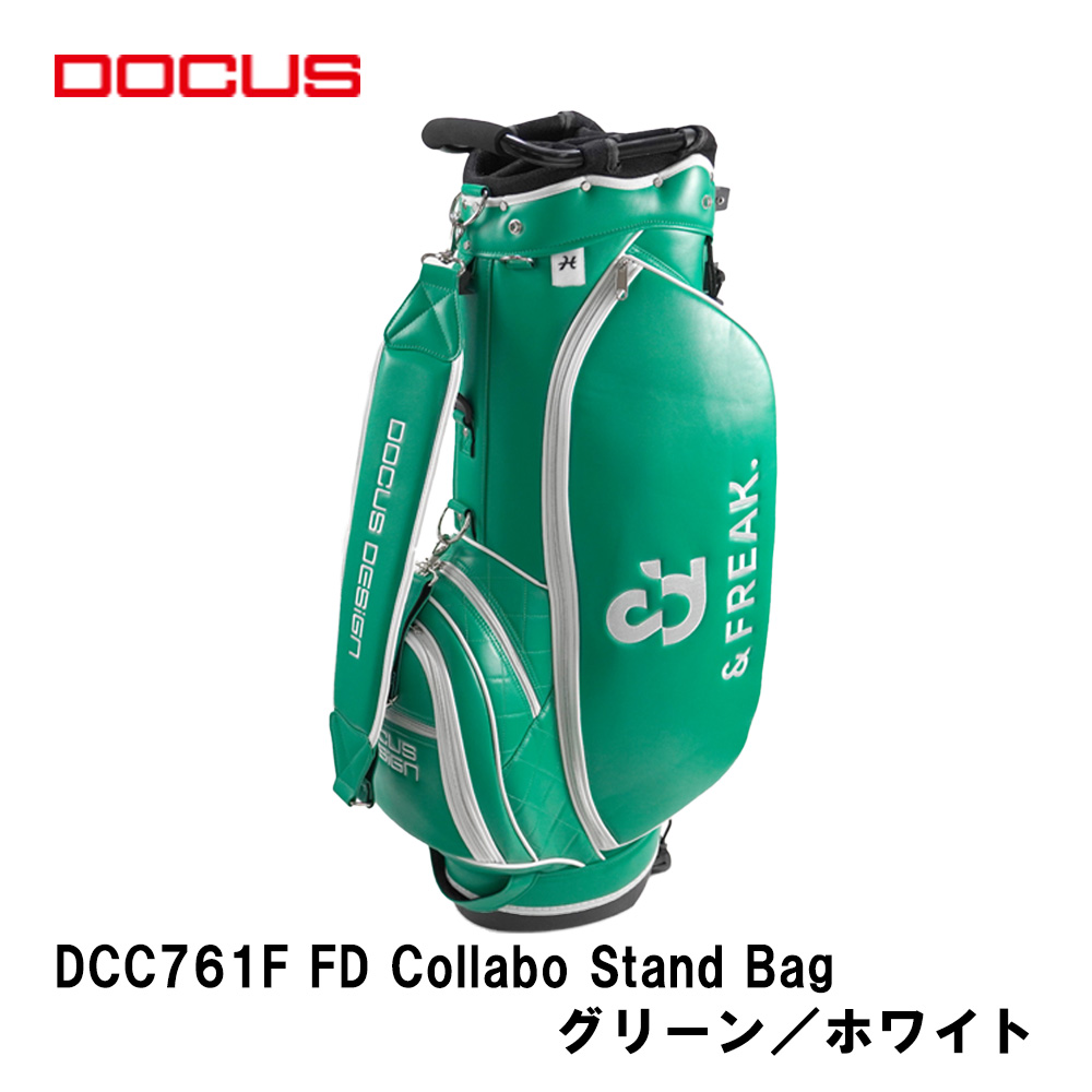 DOCUS（ドゥーカス） キャディバッグ DCC761F FD Collabo Stand Bag スタンドバッグ （グリーン／ホワイト）