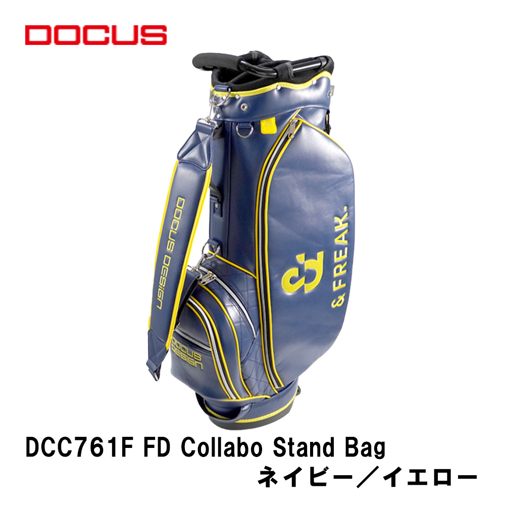 DOCUS（ドゥーカス） キャディバッグ DCC761F FD Collabo Stand Bag スタンドバッグ （ネイビー／イエロー）