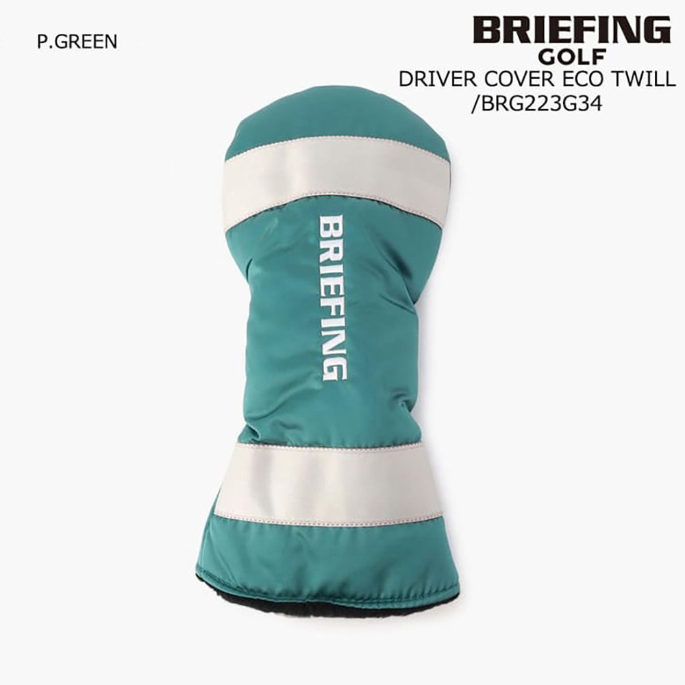 BRIEFING ブリーフィングゴルフ BRG223G34 22F_DRIVER COVER ECO TWILL ドライバーヘッドカバー 2022FW（P.GREEN）