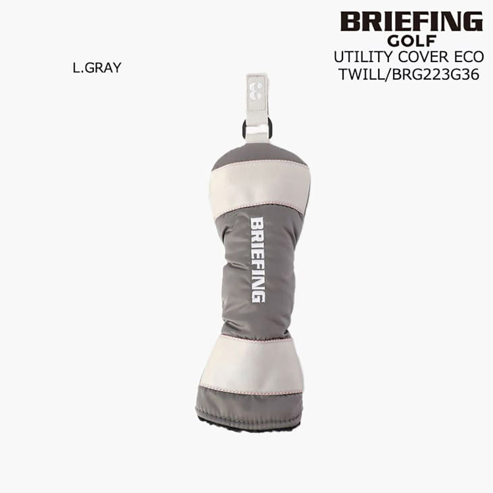 BRIEFING ブリーフィングゴルフ BRG223G36 22F_UTILITY COVER ECO TWILL ユーティリティヘッドカバー 2022FW（L.GRAY）