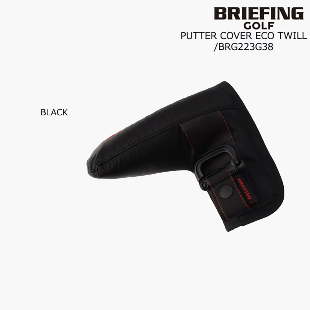 BRIEFING ブリーフィングゴルフ BRG223G38 22F_PUTTER COVER ECO TWILL パターカバー 2022FW（BLACK）