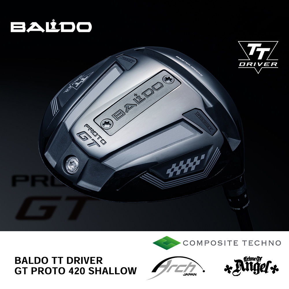 BALDO バルド TT DRIVER GT PROTO 420 SHALLOW ドライバー （2024年モデル）《 シャフト：アーチゴルフ・コンポジットテクノ・クライムオブエンジェル 》